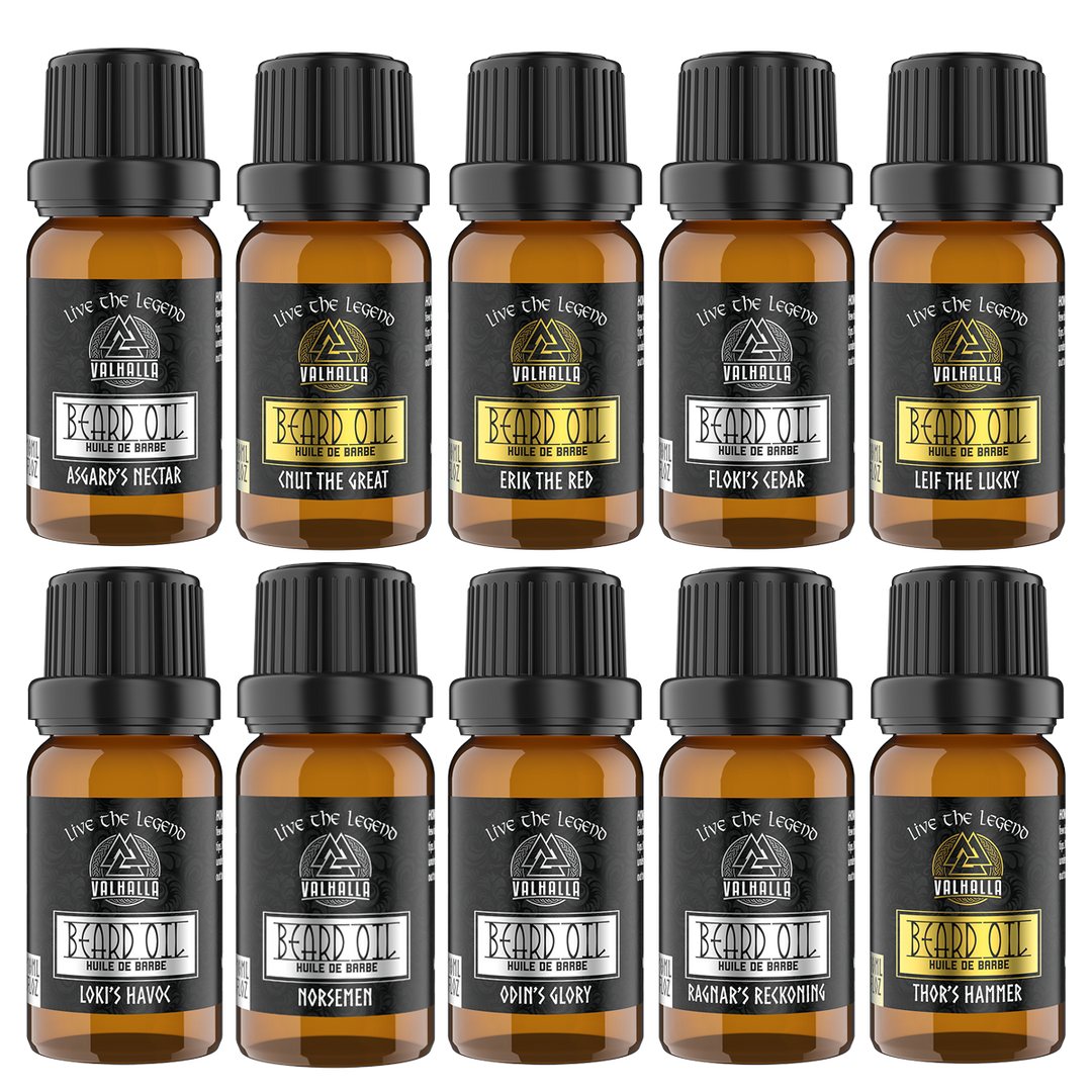 Beard Oil Sampler pack by Valhalla Legend - Viking Beard Oil