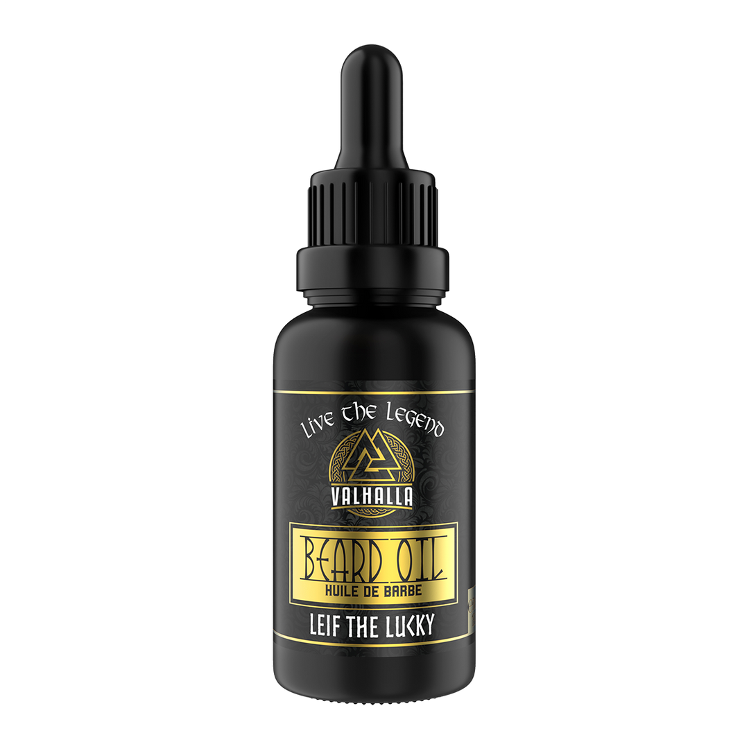 Leif the Lucky Beard Oil by Valhalla Legend - Warrior Grade Beard Care made in Canada - 1oz