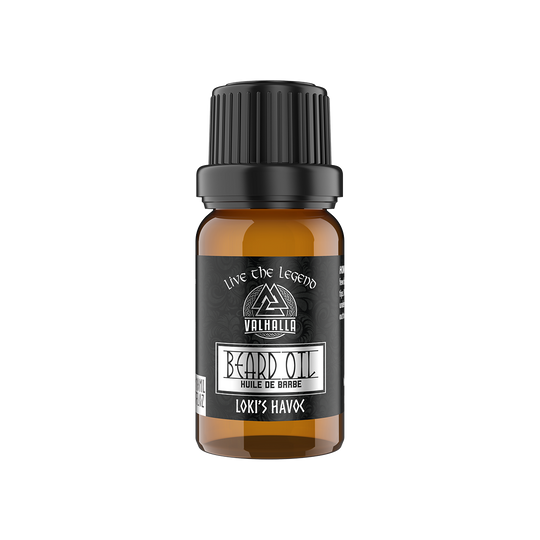 Loki's Havoc Beard Oil by Valhalla Legend - Warrior Grade beard care made in Canada - 10ml sampler