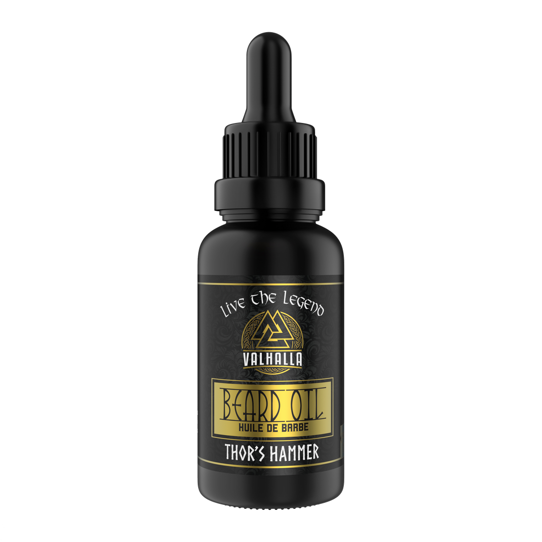 Thor's Hammer Beard Oil by Valhalla Legend - warrior grade beard care made in canada - 30ml